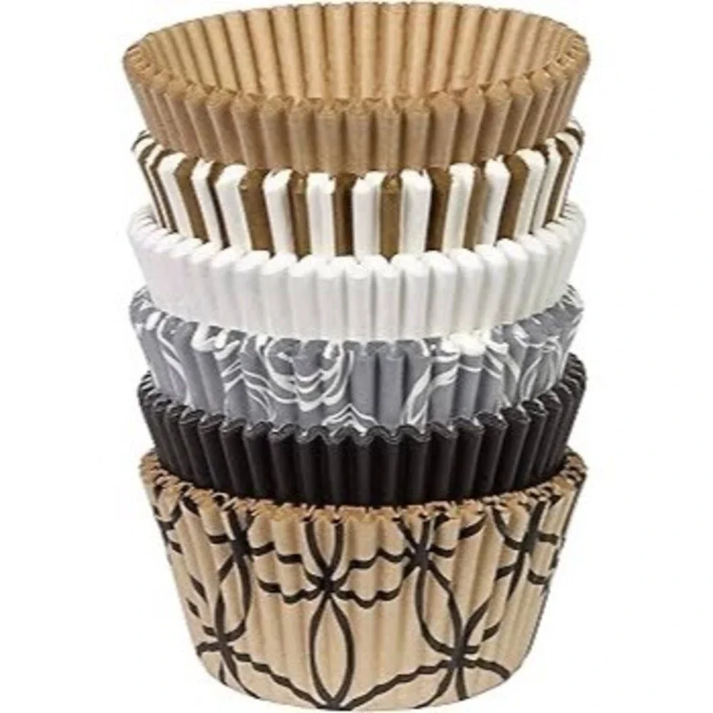 Wilton Elegance Baking Cups Cupcake Liners Assorted Designs 150 Count